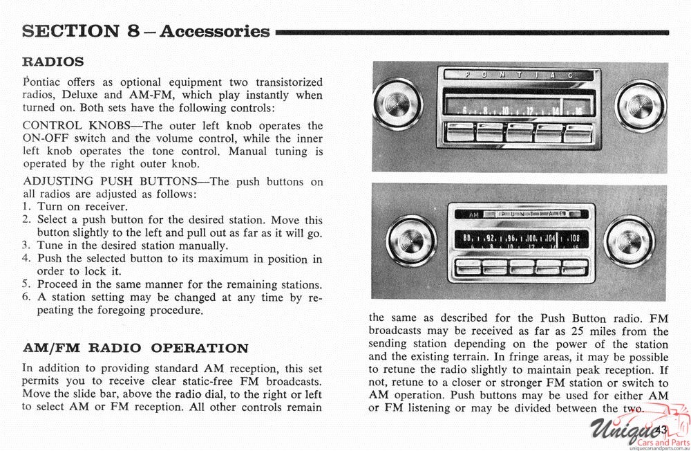 1966 Pontiac Canadian Owners Manual Page 23